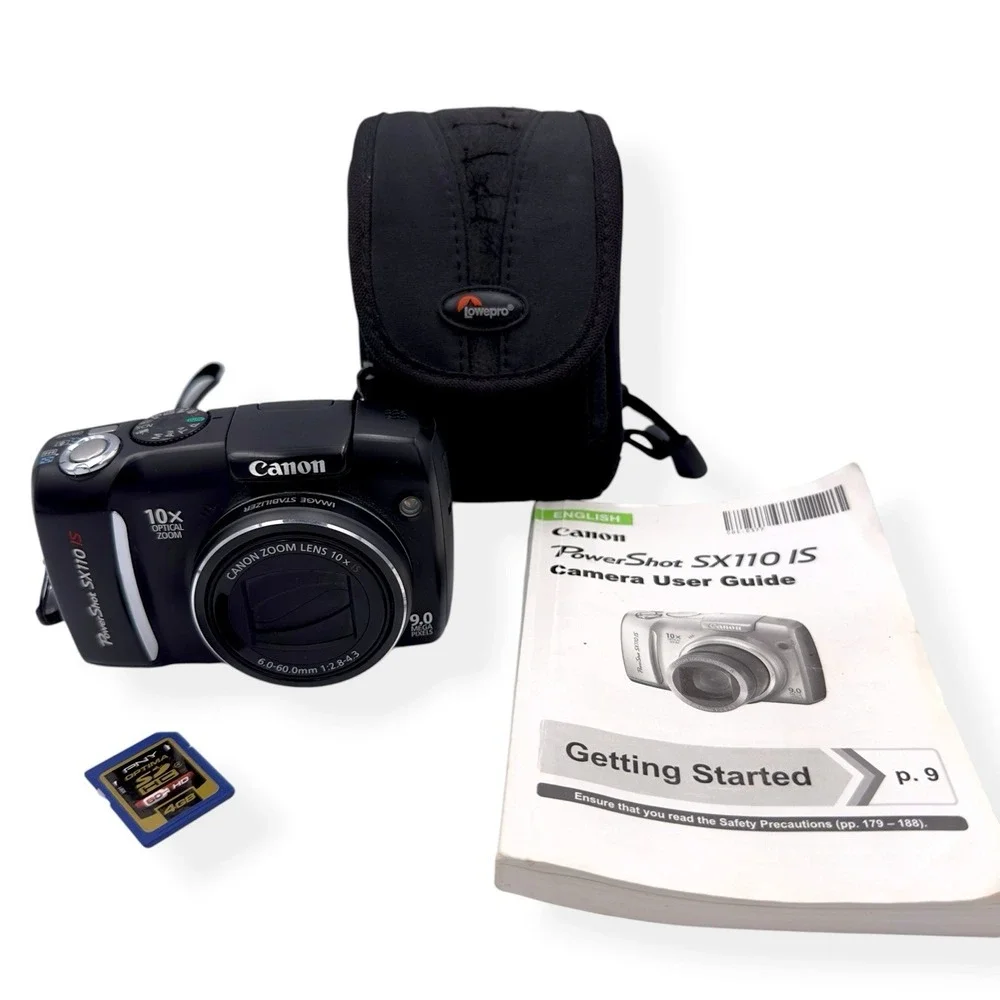 Canon PowerShot SX110 IS 9.0MP Digital Camera 10X Optical Zoom- Tested & Working